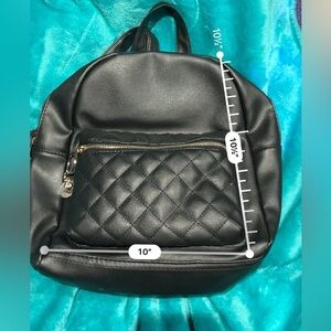 Black Quilted Backpack